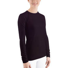 Load image into Gallery viewer, Women&#39;s Sun &amp; Rash Guard - Black Cherry II - Green Cross Clothing, Ladies&#39; S &amp; R Guard - Apparel, Clothing, T-shirts, Accessories, Wristbands, Green Cross Clothing - GreenCrossClothing.co, Green Cross Clothing - GreenCrossClothing.co