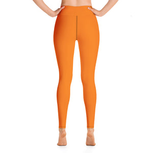 Yoga Leggings - Tangerine II - Green Cross Clothing,  - Apparel, Clothing, T-shirts, Accessories, Wristbands, Green Cross Clothing - GreenCrossClothing.co, Green Cross Clothing - GreenCrossClothing.co