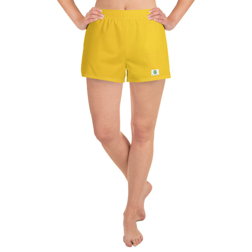 Women's Athletic Shorts - Mango - Green Cross Clothing,  - Apparel, Clothing, T-shirts, Accessories, Wristbands, Green Cross Clothing - GreenCrossClothing.co, Green Cross Clothing - GreenCrossClothing.co
