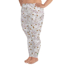 Load image into Gallery viewer, Plus Size Leggings - Cherry Blossoms - Green Cross Clothing,  - Apparel, Clothing, T-shirts, Accessories, Wristbands, Green Cross Clothing - GreenCrossClothing.co, Green Cross Clothing - GreenCrossClothing.co