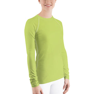 Women's Sun & Rash Guard - Key Lime - Green Cross Clothing,  - Apparel, Clothing, T-shirts, Accessories, Wristbands, Green Cross Clothing - GreenCrossClothing.co, Green Cross Clothing - GreenCrossClothing.co