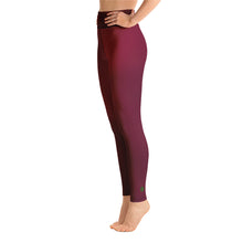 Load image into Gallery viewer, Yoga Leggings - Black Cherry - Green Cross Clothing,  - Apparel, Clothing, T-shirts, Accessories, Wristbands, Green Cross Clothing - GreenCrossClothing.co, Green Cross Clothing - GreenCrossClothing.co