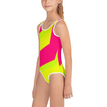 Load image into Gallery viewer, Kids Girls' Swimsuit - Neon - Green Cross Clothing,  - Apparel, Clothing, T-shirts, Accessories, Wristbands, Green Cross Clothing - GreenCrossClothing.co, Green Cross Clothing - GreenCrossClothing.co