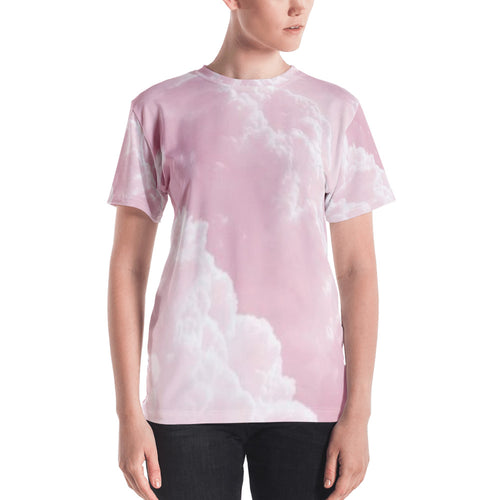 Women's T-shirt - Pink Clouds - Green Cross Clothing,  - Apparel, Clothing, T-shirts, Accessories, Wristbands, Green Cross Clothing - GreenCrossClothing.co, Green Cross Clothing - GreenCrossClothing.co