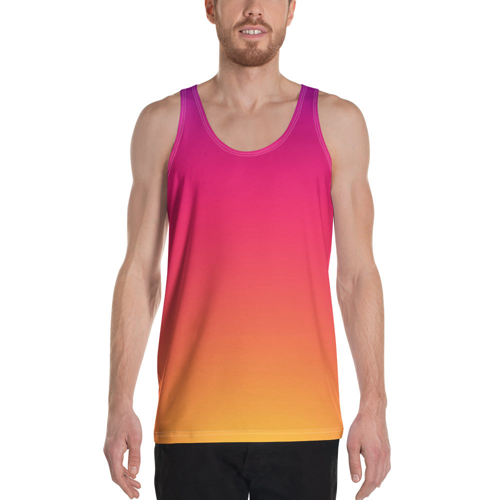Men's Tank Top - Sunrise - Green Cross Clothing,  - Apparel, Clothing, T-shirts, Accessories, Wristbands, Green Cross Clothing - GreenCrossClothing.co, Green Cross Clothing - GreenCrossClothing.co