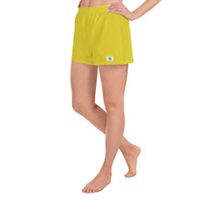 Load image into Gallery viewer, Women&#39;s Athletic Shorts - Meyer Lemon II - Green Cross Clothing,  - Apparel, Clothing, T-shirts, Accessories, Wristbands, Green Cross Clothing - GreenCrossClothing.co, Green Cross Clothing - GreenCrossClothing.co