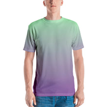 Load image into Gallery viewer, Men&#39;s T-shirt - Lilac &amp; Mint - Green Cross Clothing,  - Apparel, Clothing, T-shirts, Accessories, Wristbands, Green Cross Clothing - GreenCrossClothing.co, Green Cross Clothing - GreenCrossClothing.co