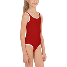 Load image into Gallery viewer, Kids Girls&#39; Swimsuit - Pomegranate - Green Cross Clothing,  - Apparel, Clothing, T-shirts, Accessories, Wristbands, Green Cross Clothing - GreenCrossClothing.co, Green Cross Clothing - GreenCrossClothing.co