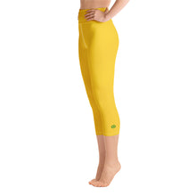 Load image into Gallery viewer, Yoga Capri Leggings - Mango - Green Cross Clothing,  - Apparel, Clothing, T-shirts, Accessories, Wristbands, Green Cross Clothing - GreenCrossClothing.co, Green Cross Clothing - GreenCrossClothing.co