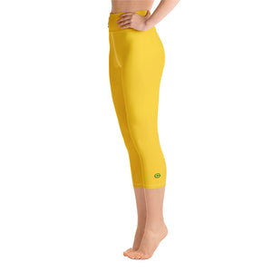 Yoga Capri Leggings - Mango - Green Cross Clothing,  - Apparel, Clothing, T-shirts, Accessories, Wristbands, Green Cross Clothing - GreenCrossClothing.co, Green Cross Clothing - GreenCrossClothing.co
