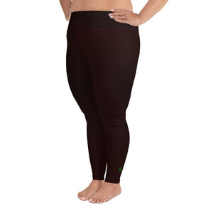 Plus Size Leggings - Blood Orange II - Green Cross Clothing,  - Apparel, Clothing, T-shirts, Accessories, Wristbands, Green Cross Clothing - GreenCrossClothing.co, Green Cross Clothing - GreenCrossClothing.co