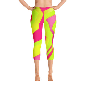 Capri Leggings - Neon - Green Cross Clothing,  - Apparel, Clothing, T-shirts, Accessories, Wristbands, Green Cross Clothing - GreenCrossClothing.co, Green Cross Clothing - GreenCrossClothing.co