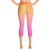 Load image into Gallery viewer, Yoga Capri Leggings - Sorbet - Green Cross Clothing,  - Apparel, Clothing, T-shirts, Accessories, Wristbands, Green Cross Clothing - GreenCrossClothing.co, Green Cross Clothing - GreenCrossClothing.co