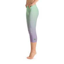 Load image into Gallery viewer, Capri Leggings - Lilac &amp; Mint - Green Cross Clothing,  - Apparel, Clothing, T-shirts, Accessories, Wristbands, Green Cross Clothing - GreenCrossClothing.co, Green Cross Clothing - GreenCrossClothing.co