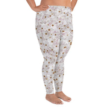 Load image into Gallery viewer, Plus Size Leggings - Cherry Blossoms - Green Cross Clothing,  - Apparel, Clothing, T-shirts, Accessories, Wristbands, Green Cross Clothing - GreenCrossClothing.co, Green Cross Clothing - GreenCrossClothing.co