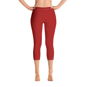 Capri Leggings - Pomegranate - Green Cross Clothing,  - Apparel, Clothing, T-shirts, Accessories, Wristbands, Green Cross Clothing - GreenCrossClothing.co, Green Cross Clothing - GreenCrossClothing.co