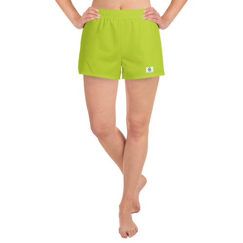 Women's Athletic Shorts - Kiwi - Green Cross Clothing,  - Apparel, Clothing, T-shirts, Accessories, Wristbands, Green Cross Clothing - GreenCrossClothing.co, Green Cross Clothing - GreenCrossClothing.co