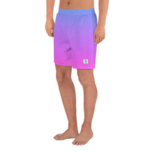 Load image into Gallery viewer, Men&#39;s Athletic Shorts - Blue &amp; Pink - Green Cross Clothing,  - Apparel, Clothing, T-shirts, Accessories, Wristbands, Green Cross Clothing - GreenCrossClothing.co, Green Cross Clothing - GreenCrossClothing.co