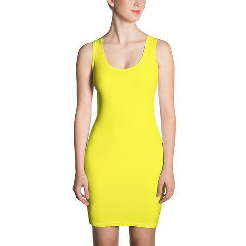 Fitted Dress - Meyer Lemon - Green Cross Clothing,  - Apparel, Clothing, T-shirts, Accessories, Wristbands, Green Cross Clothing - GreenCrossClothing.co, Green Cross Clothing - GreenCrossClothing.co