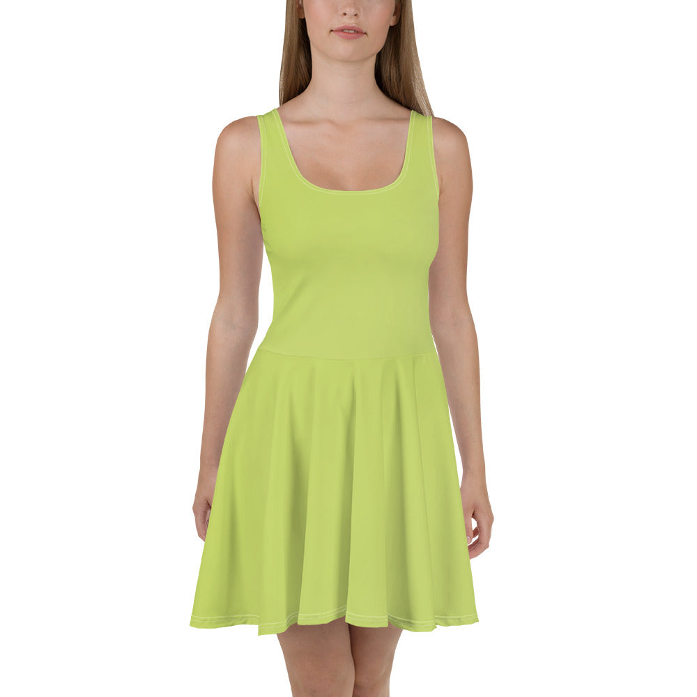 Skater Dress - Key Lime - Green Cross Clothing,  - Apparel, Clothing, T-shirts, Accessories, Wristbands, Green Cross Clothing - GreenCrossClothing.co, Green Cross Clothing - GreenCrossClothing.co