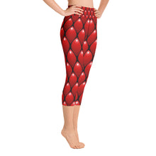 Load image into Gallery viewer, Yoga Capri Leggings - Red Dragon - Green Cross Clothing,  - Apparel, Clothing, T-shirts, Accessories, Wristbands, Green Cross Clothing - GreenCrossClothing.co, Green Cross Clothing - GreenCrossClothing.co