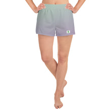 Load image into Gallery viewer, Women&#39;s Athletic Shorts - Lilac &amp; Mint - Green Cross Clothing,  - Apparel, Clothing, T-shirts, Accessories, Wristbands, Green Cross Clothing - GreenCrossClothing.co, Green Cross Clothing - GreenCrossClothing.co