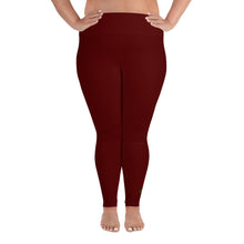 Load image into Gallery viewer, Plus Size Leggings - Pomegranate II - Green Cross Clothing,  - Apparel, Clothing, T-shirts, Accessories, Wristbands, Green Cross Clothing - GreenCrossClothing.co, Green Cross Clothing - GreenCrossClothing.co