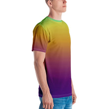 Load image into Gallery viewer, Men&#39;s T-shirt - Green, Yellow, &amp; Purple - Green Cross Clothing,  - Apparel, Clothing, T-shirts, Accessories, Wristbands, Green Cross Clothing - GreenCrossClothing.co, Green Cross Clothing - GreenCrossClothing.co