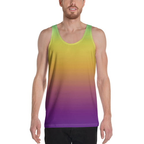 Men's Tank Top - Green, Yellow, & Purple - Green Cross Clothing,  - Apparel, Clothing, T-shirts, Accessories, Wristbands, Green Cross Clothing - GreenCrossClothing.co, Green Cross Clothing - GreenCrossClothing.co