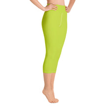 Load image into Gallery viewer, Yoga Capri Leggings - Kiwi - Green Cross Clothing,  - Apparel, Clothing, T-shirts, Accessories, Wristbands, Green Cross Clothing - GreenCrossClothing.co, Green Cross Clothing - GreenCrossClothing.co