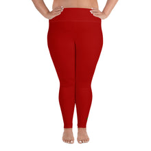 Load image into Gallery viewer, Plus Size Leggings - Pomegranate - Green Cross Clothing,  - Apparel, Clothing, T-shirts, Accessories, Wristbands, Green Cross Clothing - GreenCrossClothing.co, Green Cross Clothing - GreenCrossClothing.co