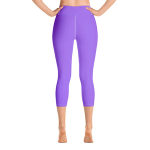 Yoga Capri Leggings - Ultraviolet - Green Cross Clothing,  - Apparel, Clothing, T-shirts, Accessories, Wristbands, Green Cross Clothing - GreenCrossClothing.co, Green Cross Clothing - GreenCrossClothing.co
