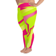 Load image into Gallery viewer, Plus Size Leggings - Neon - Green Cross Clothing,  - Apparel, Clothing, T-shirts, Accessories, Wristbands, Green Cross Clothing - GreenCrossClothing.co, Green Cross Clothing - GreenCrossClothing.co