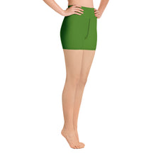 Load image into Gallery viewer, Yoga Shorts - Key Lime II - Green Cross Clothing,  - Apparel, Clothing, T-shirts, Accessories, Wristbands, Green Cross Clothing - GreenCrossClothing.co, Green Cross Clothing - GreenCrossClothing.co