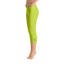 Load image into Gallery viewer, Capri Leggings - Kiwi - Green Cross Clothing,  - Apparel, Clothing, T-shirts, Accessories, Wristbands, Green Cross Clothing - GreenCrossClothing.co, Green Cross Clothing - GreenCrossClothing.co