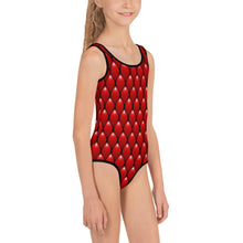 Load image into Gallery viewer, Kids Girls' Swimsuit - Red Dragon - Green Cross Clothing,  - Apparel, Clothing, T-shirts, Accessories, Wristbands, Green Cross Clothing - GreenCrossClothing.co, Green Cross Clothing - GreenCrossClothing.co