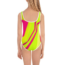 Load image into Gallery viewer, Kids Girls' Swimsuit - Neon - Green Cross Clothing,  - Apparel, Clothing, T-shirts, Accessories, Wristbands, Green Cross Clothing - GreenCrossClothing.co, Green Cross Clothing - GreenCrossClothing.co