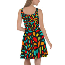 Load image into Gallery viewer, Skater Dress - Colorful Drops - Green Cross Clothing,  - Apparel, Clothing, T-shirts, Accessories, Wristbands, Green Cross Clothing - GreenCrossClothing.co, Green Cross Clothing - GreenCrossClothing.co