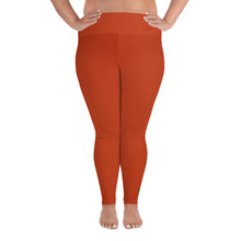 Load image into Gallery viewer, Plus Size Leggings - Blood Orange - Green Cross Clothing,  - Apparel, Clothing, T-shirts, Accessories, Wristbands, Green Cross Clothing - GreenCrossClothing.co, Green Cross Clothing - GreenCrossClothing.co