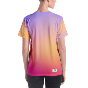 Women's T-shirt - Periwinkle, Peach, & Magenta - Green Cross Clothing,  - Apparel, Clothing, T-shirts, Accessories, Wristbands, Green Cross Clothing - GreenCrossClothing.co, Green Cross Clothing - GreenCrossClothing.co