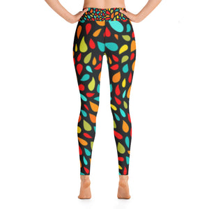 Yoga Leggings - Colorful Drops - Green Cross Clothing,  - Apparel, Clothing, T-shirts, Accessories, Wristbands, Green Cross Clothing - GreenCrossClothing.co, Green Cross Clothing - GreenCrossClothing.co