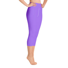 Load image into Gallery viewer, Yoga Capri Leggings - Ultraviolet - Green Cross Clothing,  - Apparel, Clothing, T-shirts, Accessories, Wristbands, Green Cross Clothing - GreenCrossClothing.co, Green Cross Clothing - GreenCrossClothing.co