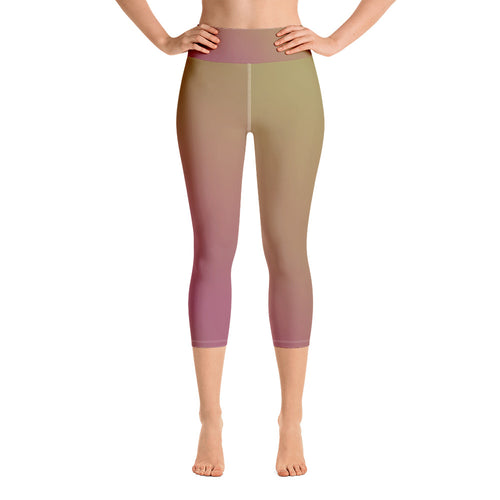 Yoga Capri Leggings - Grapes - Green Cross Clothing,  - Apparel, Clothing, T-shirts, Accessories, Wristbands, Green Cross Clothing - GreenCrossClothing.co, Green Cross Clothing - GreenCrossClothing.co