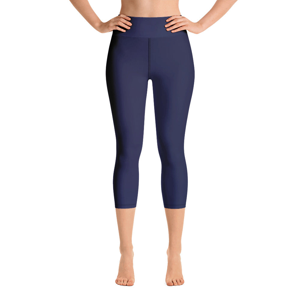 Yoga Capri Leggings - Blueberry II - Green Cross Clothing,  - Apparel, Clothing, T-shirts, Accessories, Wristbands, Green Cross Clothing - GreenCrossClothing.co, Green Cross Clothing - GreenCrossClothing.co