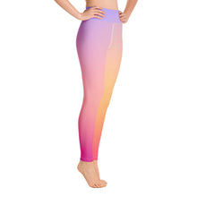 Load image into Gallery viewer, Yoga Leggings - Periwinkle, Peach, &amp; Magenta - Green Cross Clothing,  - Apparel, Clothing, T-shirts, Accessories, Wristbands, Green Cross Clothing - GreenCrossClothing.co, Green Cross Clothing - GreenCrossClothing.co