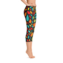 Load image into Gallery viewer, Capri Leggings - Colorful Drops - Green Cross Clothing,  - Apparel, Clothing, T-shirts, Accessories, Wristbands, Green Cross Clothing - GreenCrossClothing.co, Green Cross Clothing - GreenCrossClothing.co