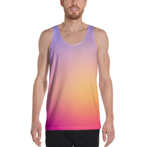 Men's Tank Top - Periwinkle, Peach, & Magenta - Green Cross Clothing,  - Apparel, Clothing, T-shirts, Accessories, Wristbands, Green Cross Clothing - GreenCrossClothing.co, Green Cross Clothing - GreenCrossClothing.co