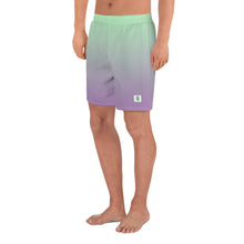 Load image into Gallery viewer, Men&#39;s Athletic Shorts - Lilac &amp; Mint - Green Cross Clothing,  - Apparel, Clothing, T-shirts, Accessories, Wristbands, Green Cross Clothing - GreenCrossClothing.co, Green Cross Clothing - GreenCrossClothing.co