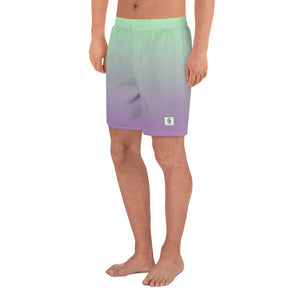 Men's Athletic Shorts - Lilac & Mint - Green Cross Clothing,  - Apparel, Clothing, T-shirts, Accessories, Wristbands, Green Cross Clothing - GreenCrossClothing.co, Green Cross Clothing - GreenCrossClothing.co