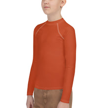 Load image into Gallery viewer, Youth Boys&#39; Sun &amp; Rash Guard - Blood Orange - Green Cross Clothing,  - Apparel, Clothing, T-shirts, Accessories, Wristbands, Green Cross Clothing - GreenCrossClothing.co, Green Cross Clothing - GreenCrossClothing.co